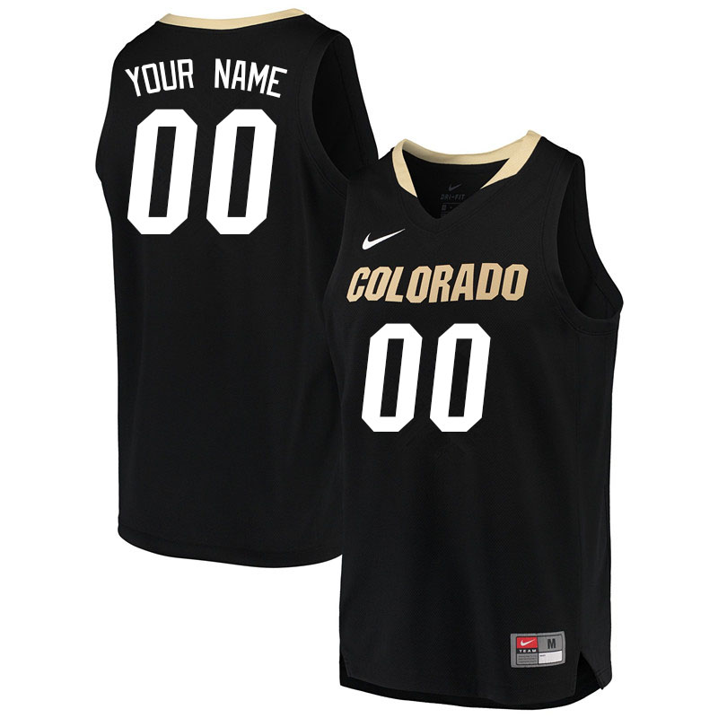 Custom Colorado Buffaloes Name And Number College Basketball Jerseys Stitched-Black - Click Image to Close